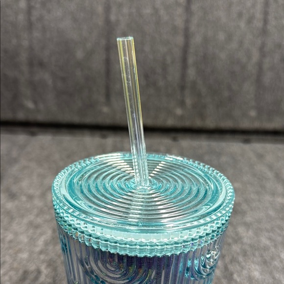 Starbucks Holographic Blue Tumbler with Clear Straw - Picture 4 of 4